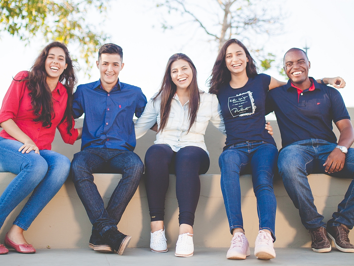 Group of teens