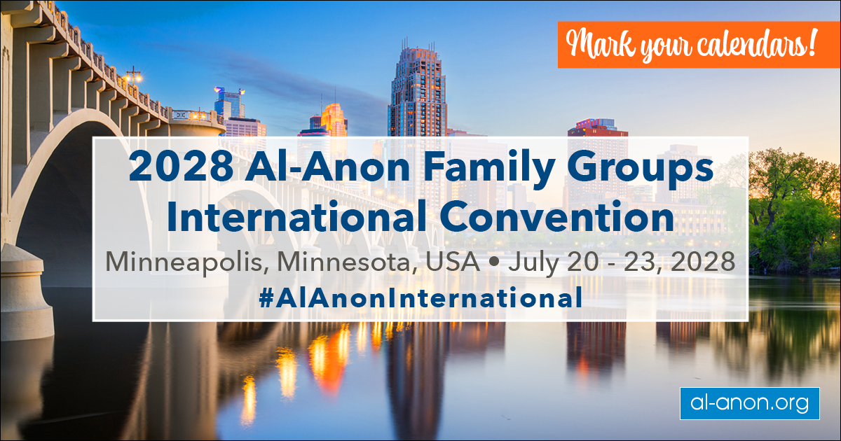 2028 Al-Anon international convention is in Minneapolis, Minnesota